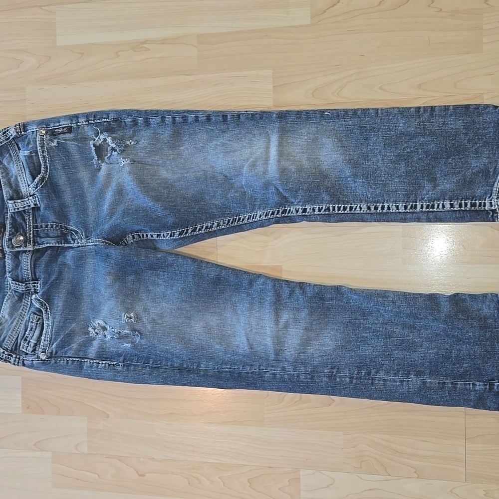 Silver jeans capris 🔥🔥Suki Mid Capri Super Stretch W30 L23 - Picture 6 of 15